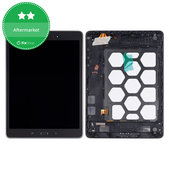 LCD дисплей за Samsung Tab A 9.7 T555, Тъчскрийн и рамка, черен, Black, TFT