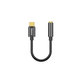 Адаптер USB-C / 3.5mm жак, Черно, Black, Baseus