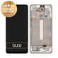 дисплей за Samsung A33 5G A336B, Тъчскрийн и рамка, TFT, GH82-28143B, GH82-28144B, Awesome White, Genuine Service Pack