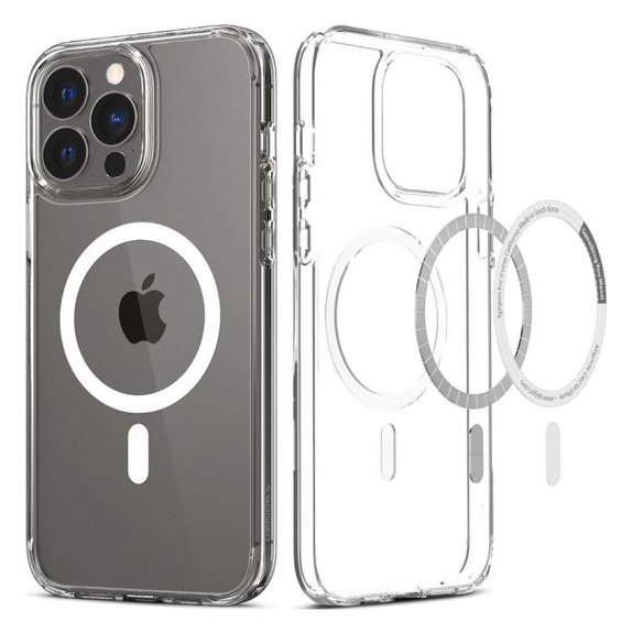 Калъф Ultra Hybrid с MagSafe за iPhone 13 Pro Max, Бял, White