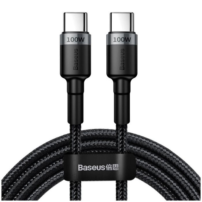 USB-C / USB-C кабел, 2m, Черно, Black, Baseus