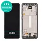 дисплей OLED за Samsung A52 4G A525F, Тъчскрийн и рамка, Awesome Black