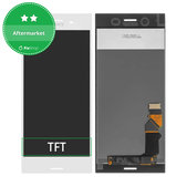 дисплей за Sony Xperia XZ Premium Dual G8142, Тъчскрийн без рамка, сребърен, Сребро, Silver, TFT