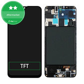 дисплей за Samsung A20 A205F, Тъчскрийн и рамка, TFT