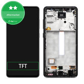 дисплей за Samsung A52 4G A525F, Тъчскрийн и рамка, Awesome Black, TFT