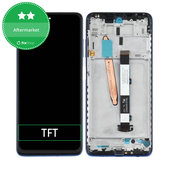дисплей за Xiaomi Poco X3 NFC, Тъчскрийн и рамка, Cobalt Blue, TFT