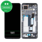 дисплей за Xiaomi Mi 10T 5G M2007J3SY, Mi 10T Pro 5G M2007J3SG, Тъчскрийн и рамка, Cosmic Black, TFT