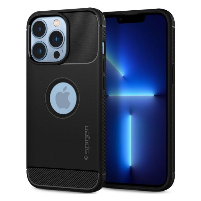 Калъф Rugged Armor за iPhone 13 Pro Max, Черно, Black