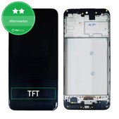 дисплей за Samsung M21 M215F, Тъчскрийн и рамка, черен, Black, TFT