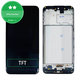 дисплей за Samsung M21 M215F, Тъчскрийн и рамка, черен, Black, TFT