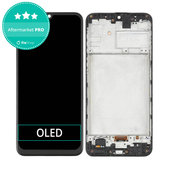 дисплей OLED за Samsung M31 M315F, Тъчскрийн и рамка, Space Black