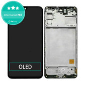 дисплей OLED за Samsung M31s M317F, Тъчскрийн и рамка, Mirage Black