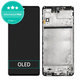 дисплей OLED за Samsung M51 M515F, Тъчскрийн и рамка, Celestial Black