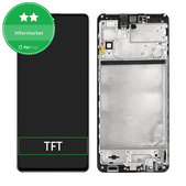 дисплей за Samsung M51 M515F, Тъчскрийн и рамка, Celestial Black, TFT