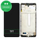 дисплей за Samsung M52 5G M526B, Тъчскрийн и рамка, черен, Black, TFT