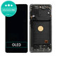 Дисплей OLED за Samsung Note 10 Lite N770F, Aura Black, Тъчскрийн с рамка