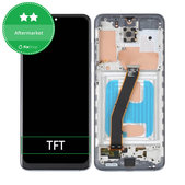 дисплей за Samsung S20 G980F, Тъчскрийн и рамка, Cosmic Grey, TFT