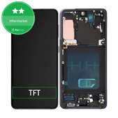 дисплей за Samsung S21 G991B, Тъчскрийн и рамка, Phantom Grey, TFT