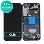 дисплей OLED за Samsung S22 S901B, Тъчскрийн и рамка, Phantom Black