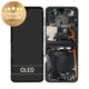 дисплей за Samsung Z Flip 4 F721B, Тъчскрийн и рамка, GH82-29440A, GH82-30238A, GH82-30239A, GH82-29441A, Graphite, Genuine Service Pack