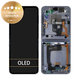 дисплей за Samsung Z Flip 4 F721B, Тъчскрийн и рамка, GH82-29440D, GH82-30238D, GH82-30239D, GH82-29441D, син, Blue, Genuine Service Pack