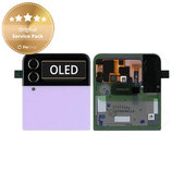 дисплей за Samsung Z Flip 4 F721B, външен, Тъчскрийн и рамка, GH97-27947B, Bora Purple, Genuine Service Pack