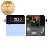 дисплей за Samsung Z Flip 4 F721B, външен, Тъчскрийн и рамка, GH97-27947D, син, Blue, Genuine Service Pack