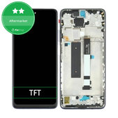 дисплей за Xiaomi Redmi Note 9 Pro 5G M2007J17C, Тъчскрийн и рамка, черен, Black, TFT