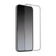 Закалено стъкло с пълно покритие за iPhone 14 Pro, Черно, Black, SBS