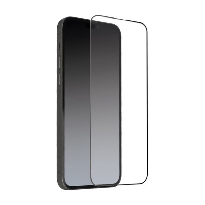 Закалено стъкло с пълно покритие за iPhone 14 Pro Max, Черно, Black, SBS