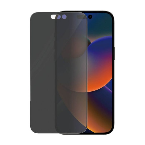 Закалено стъкло UWF Privacy AB за iPhone 14 Pro Max, PanzerGlass