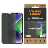 Закалено стъкло UWF Privacy AB с апликатор за iPhone 14 Plus/13 Pro Max, Черно, PanzerGlass