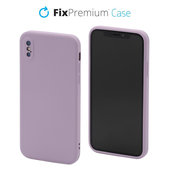 Силиконов калъф за iPhone X & XS, лилав, Лилаво, Purple