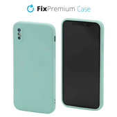 Силиконов калъф за iPhone X & XS, светъл циан, Light Cyan