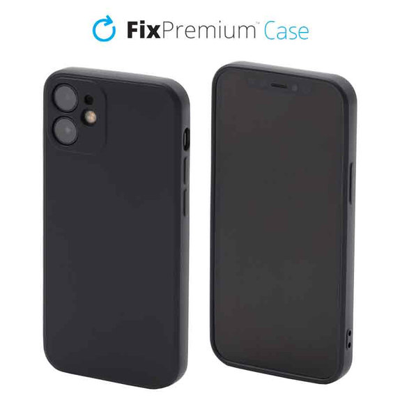 Силиконов калъф за iPhone 12 mini, Черно, Black
