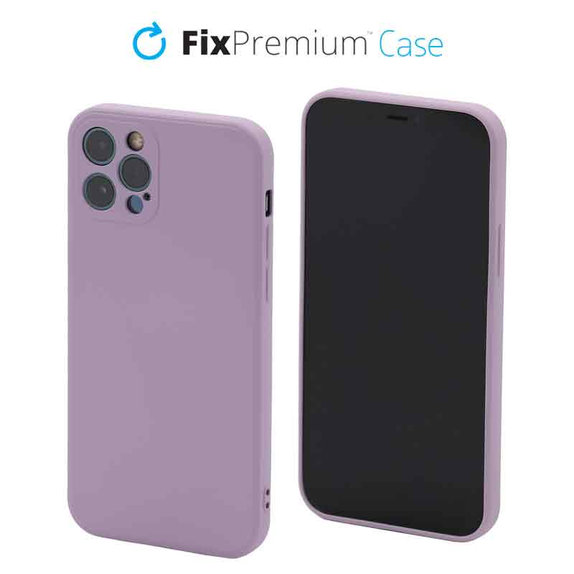 Силиконов калъф за iPhone 12 Pro, лилав, Лилаво, Purple
