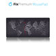 Подложка за мишка и клавиатура с карта, Черно, Black, FixPremium