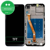 дисплей за Huawei Honor Play COR-L29, Тъчскрийн и рамка, черен, Black, TFT