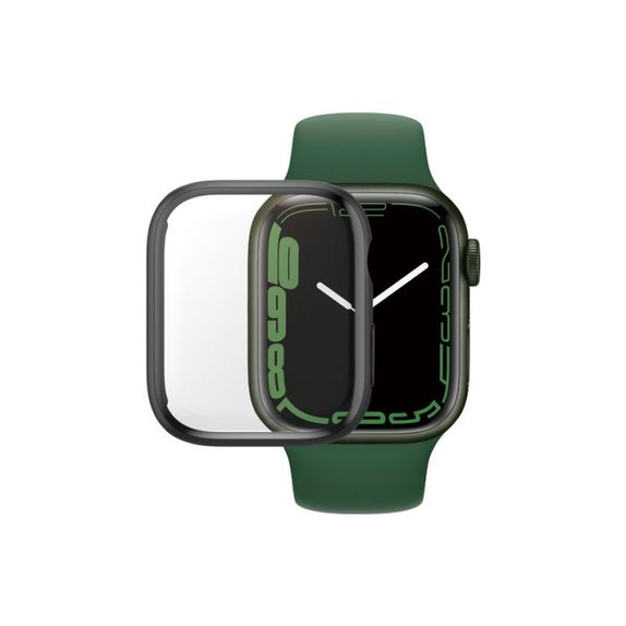 Закалено стъкло Full Body AB за Apple Watch 7, 8 и 9 41mm, Черно, Black, PanzerGlass
