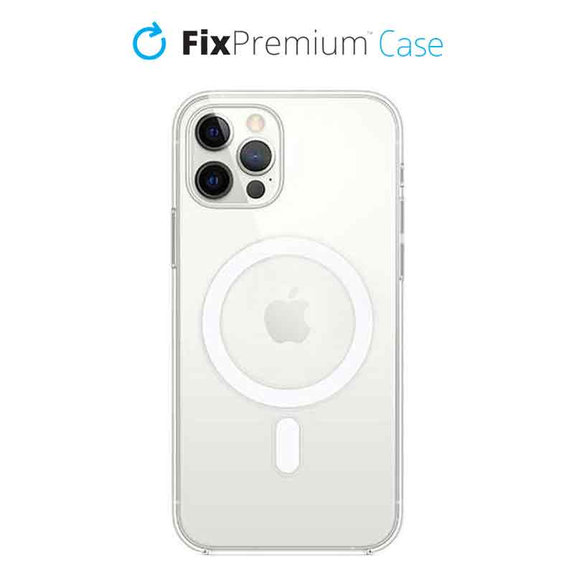 Силиконов калъф с MagSafe за iPhone 12 & 12 Pro, Прозрачен, Transparent