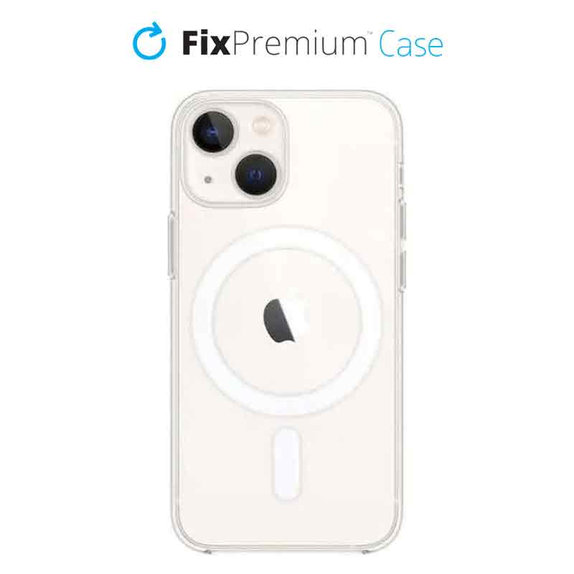 Силиконов калъф с MagSafe за iPhone 13 mini, Прозрачен, Transparent