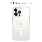 Силиконов калъф с MagSafe за iPhone 13 Pro, Прозрачен, Transparent