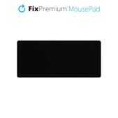 Подложка за мишка, 120x50cm, Черно, Black, FixPremium