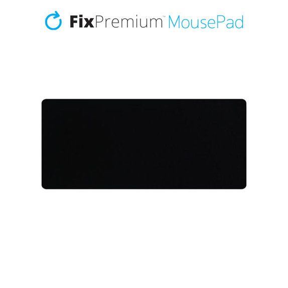 Подложка за мишка, 120x50cm, Черно, Black, FixPremium