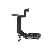 Конектор за зареждане с гъвкав кабел за iPhone 14 Pro Max, Сребро, Silver