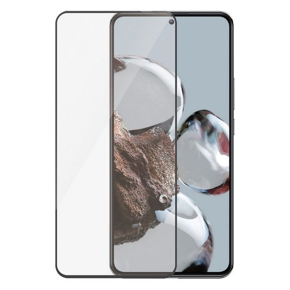 Закалено стъкло UWF AB за Xiaomi 12T Pro и 12T, Черно, Black, PanzerGlass