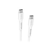 USB-C / USB-C кабел с PowerDelivery 100W, 1.5m, Бял, White, SBS
