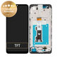 дисплей за Motorola Moto E22i, E22, Тъчскрийн и рамка, 5D68C21594, черен, Black, Genuine Service Pack