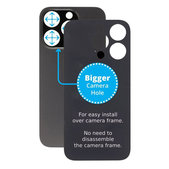 задния капак с голям отвор за камера за iPhone 14 Pro, Space Black