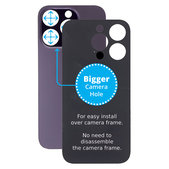 задния капак с голям отвор за камера за iPhone 14 Pro, Deep Purple